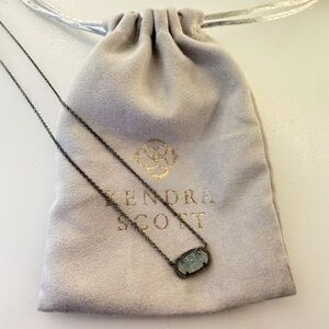 Kendra Scott dark silver necklace